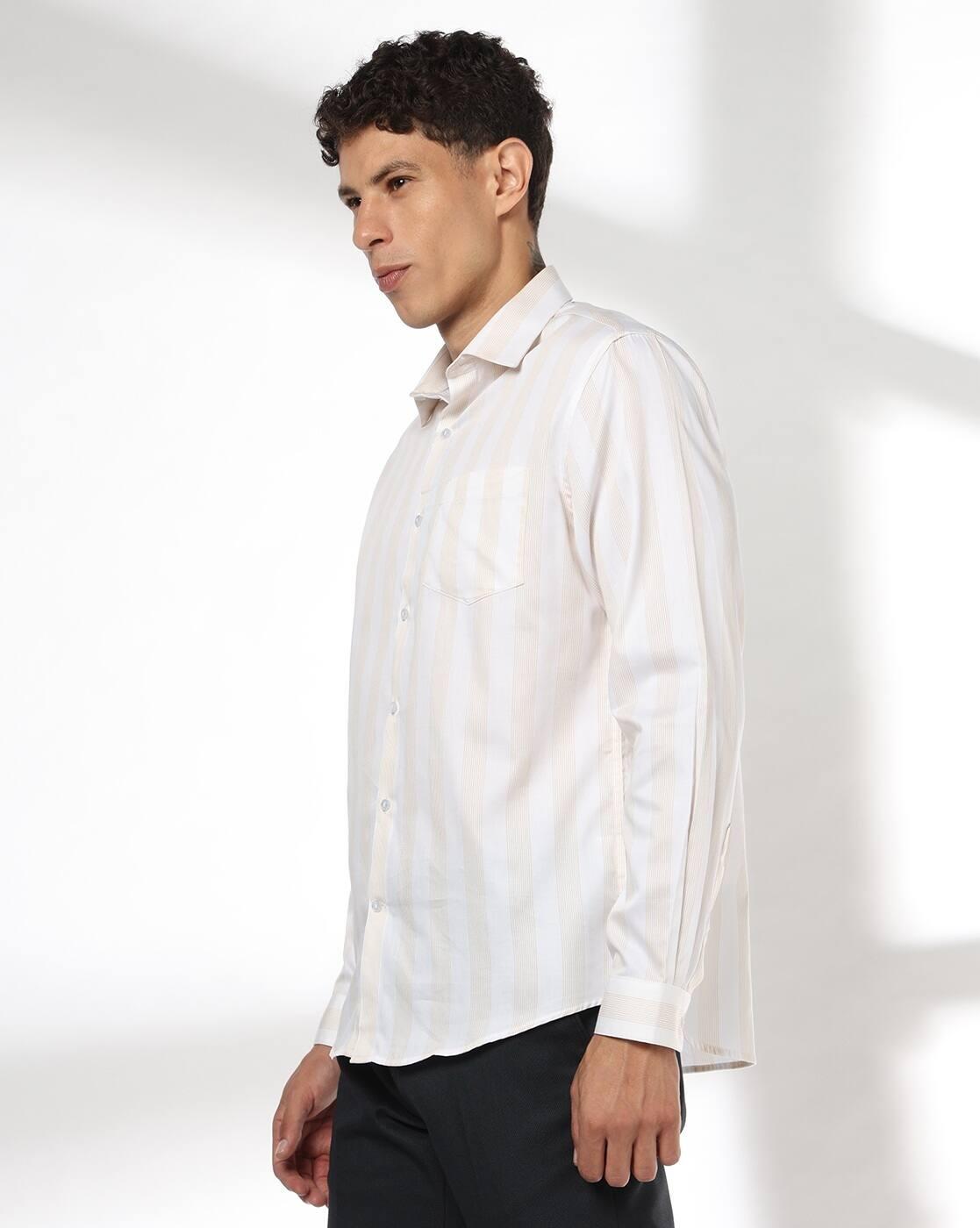 Men Striped Slim Fit Shirt