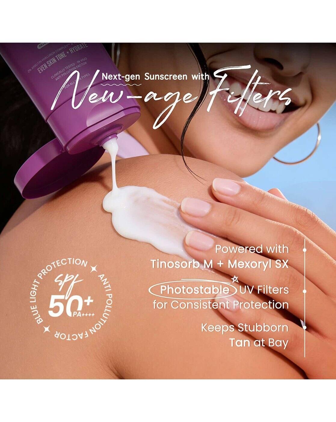 Illuminate+ Dewy Lightweight Sunscreen Gel SPF 50+ PA++++ for All Skin Types (80 g)
