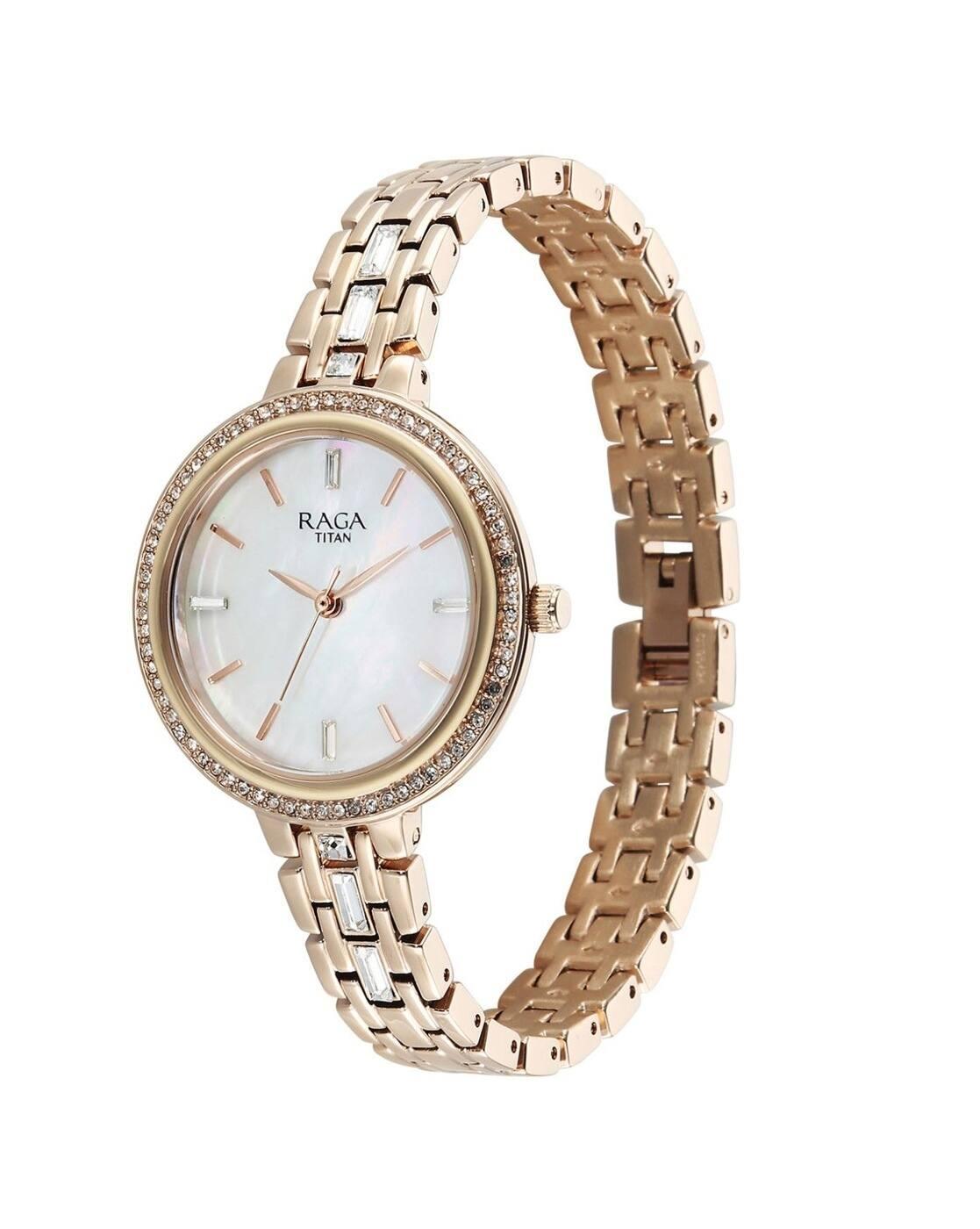 Women Spotlight 2.0 Brass Strap Analogue Watch-95424WM01