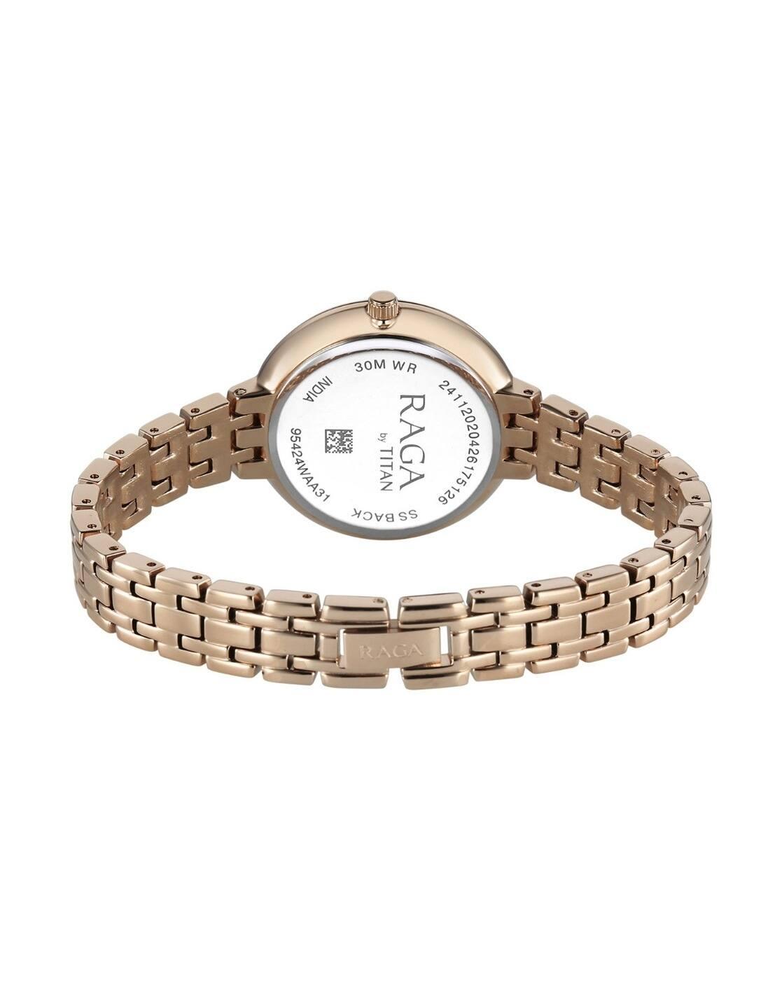 Women Spotlight 2.0 Brass Strap Analogue Watch-95424WM01
