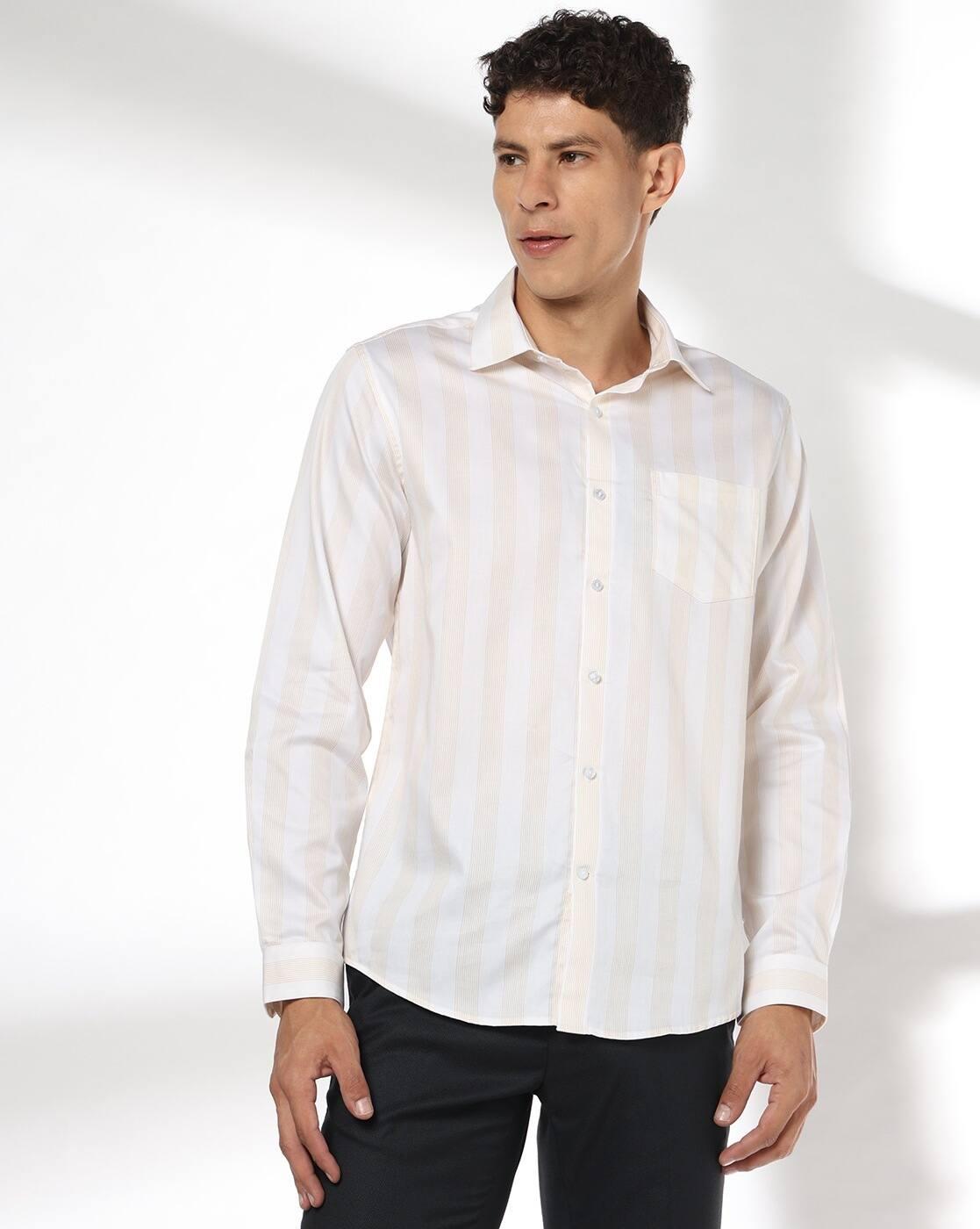 Men Striped Slim Fit Shirt