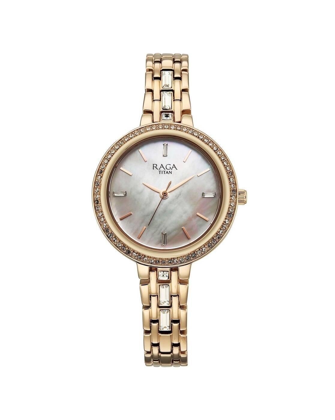 Women Spotlight 2.0 Brass Strap Analogue Watch-95424WM01