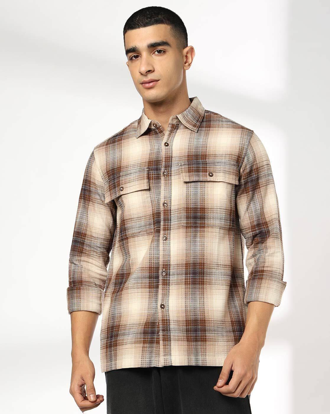 Men Checked Regular Fit Shirt