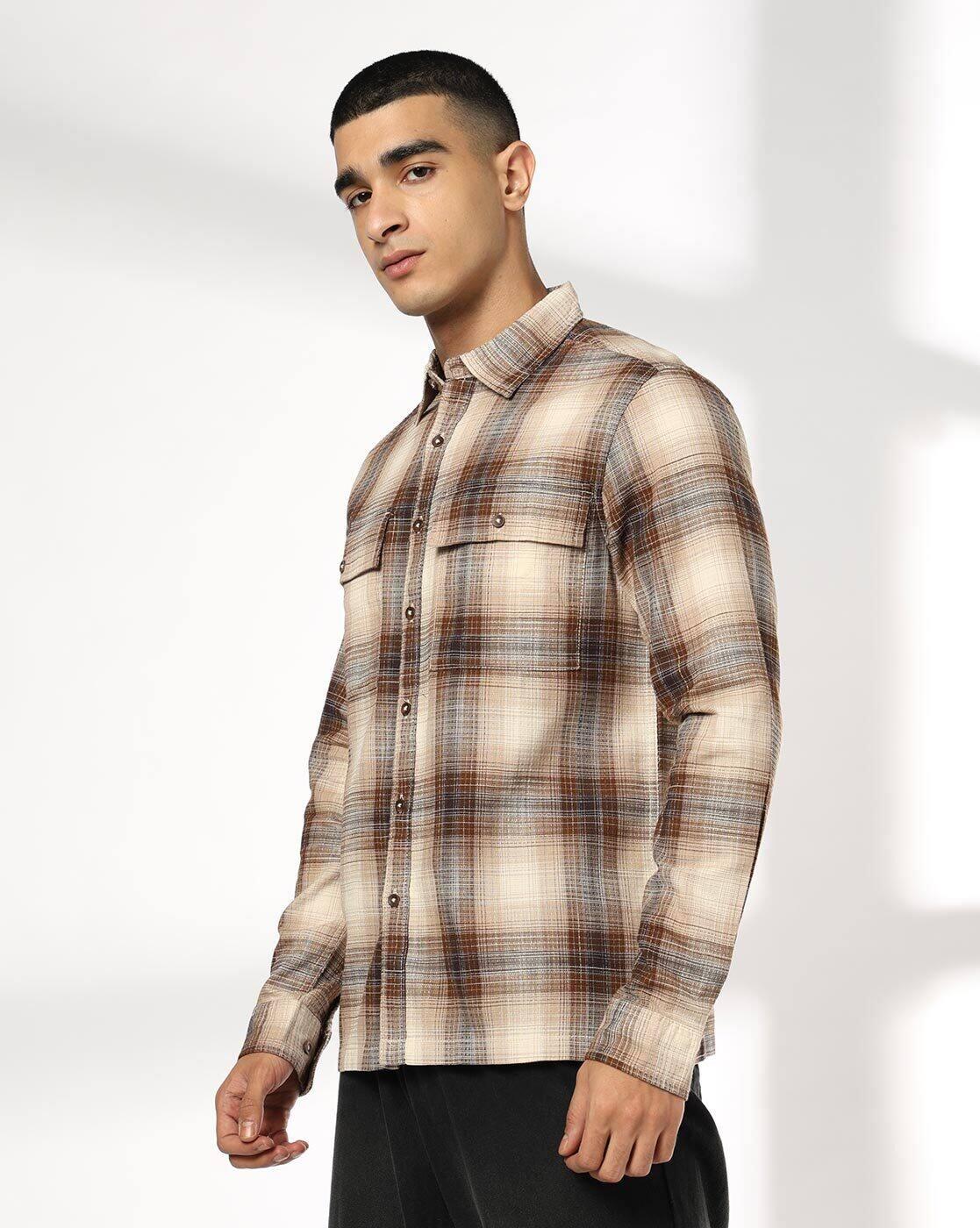 Men Checked Regular Fit Shirt