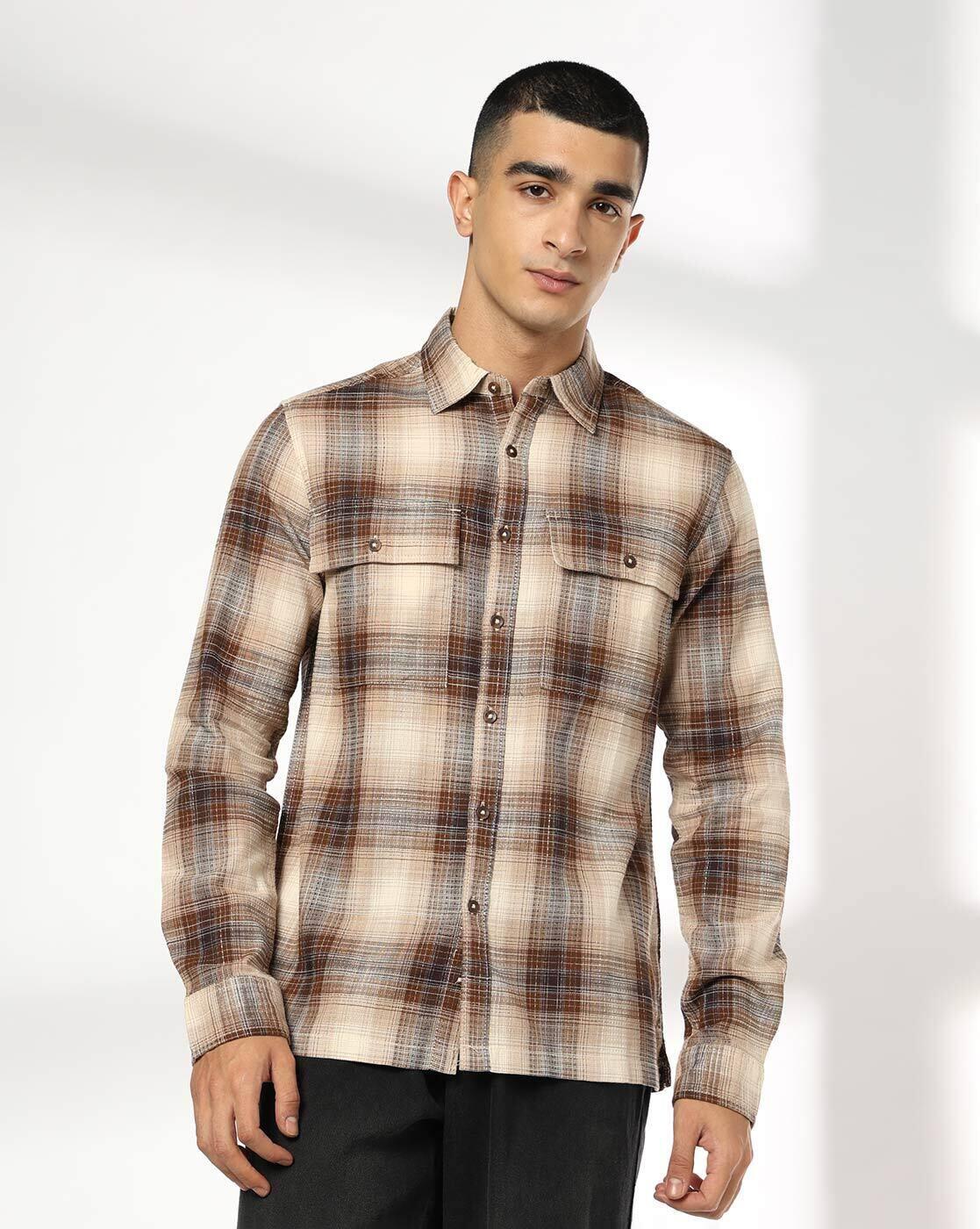 Men Checked Regular Fit Shirt