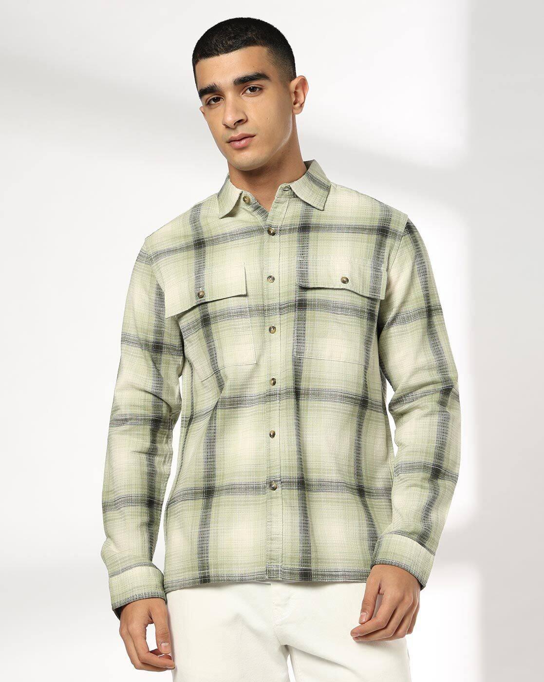 Men Checked Regular Fit Shirt