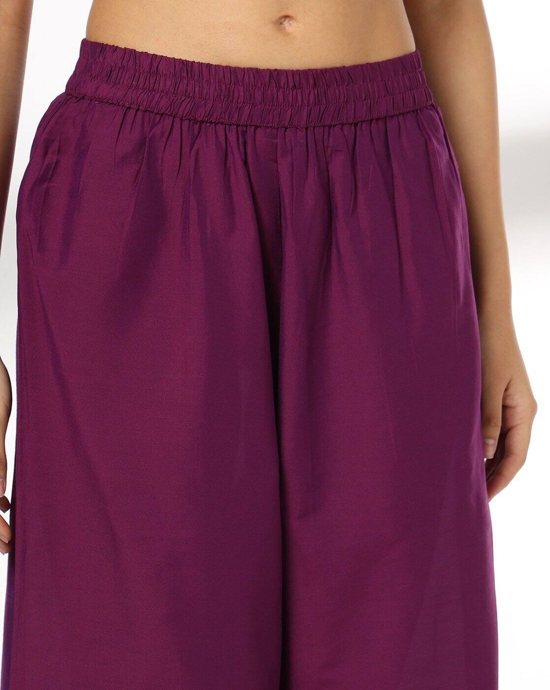 Women Checked Straight Kurta with Palazzos