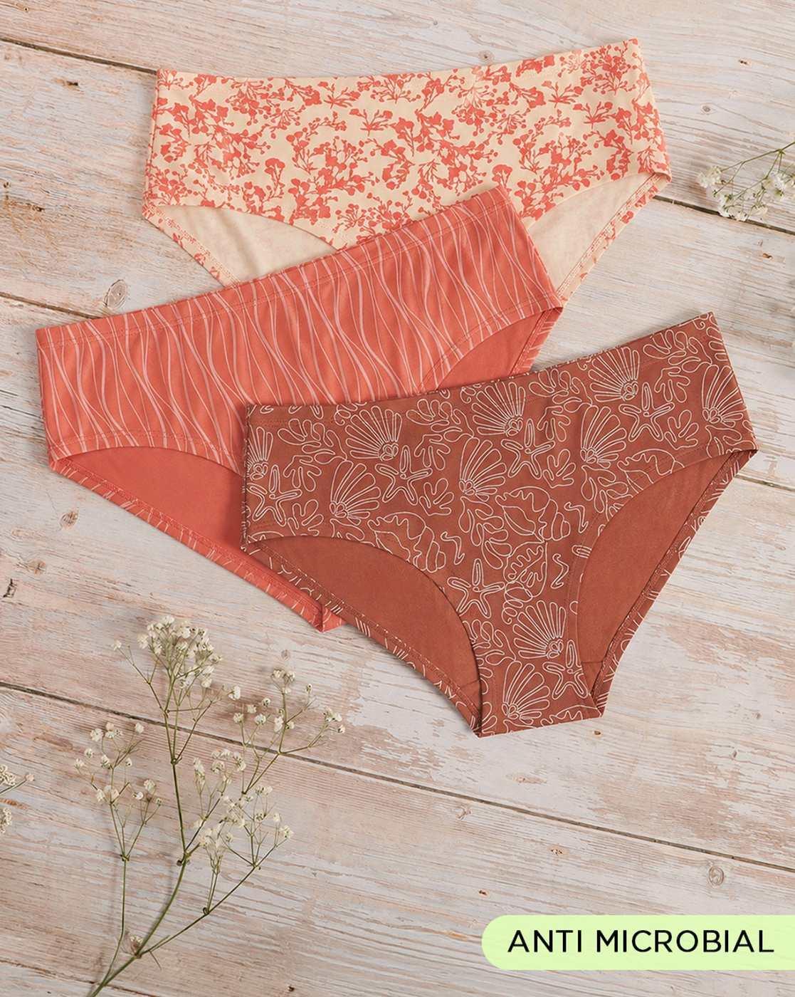 Pack of 3 Low-Rise Hipster Panties