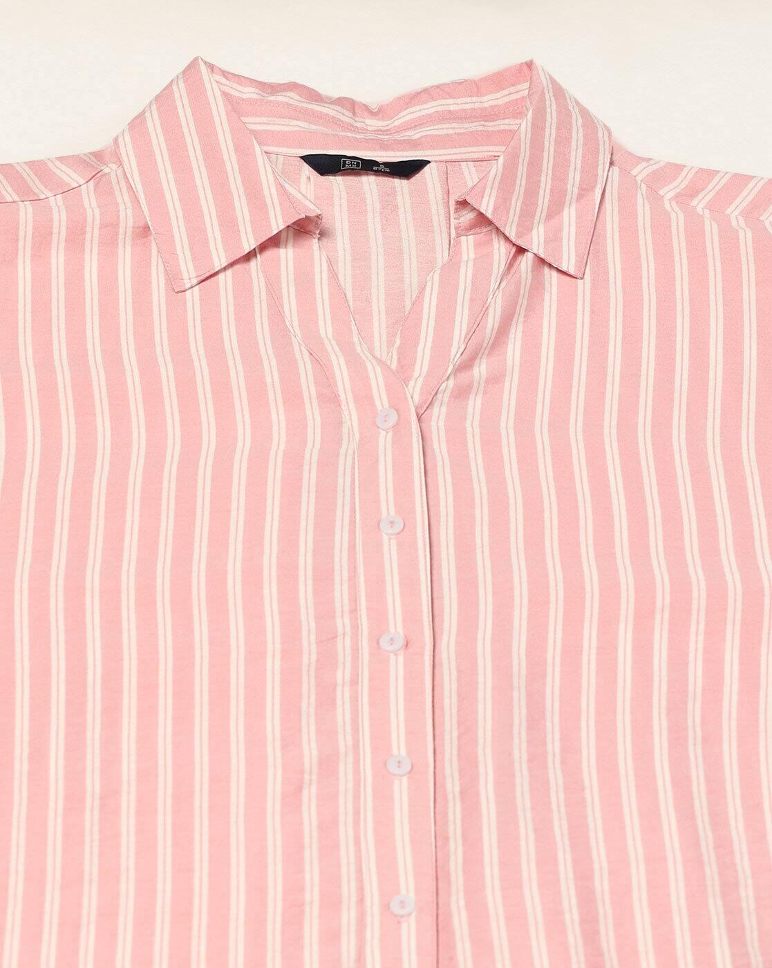 Women Striped Oversized Shirt