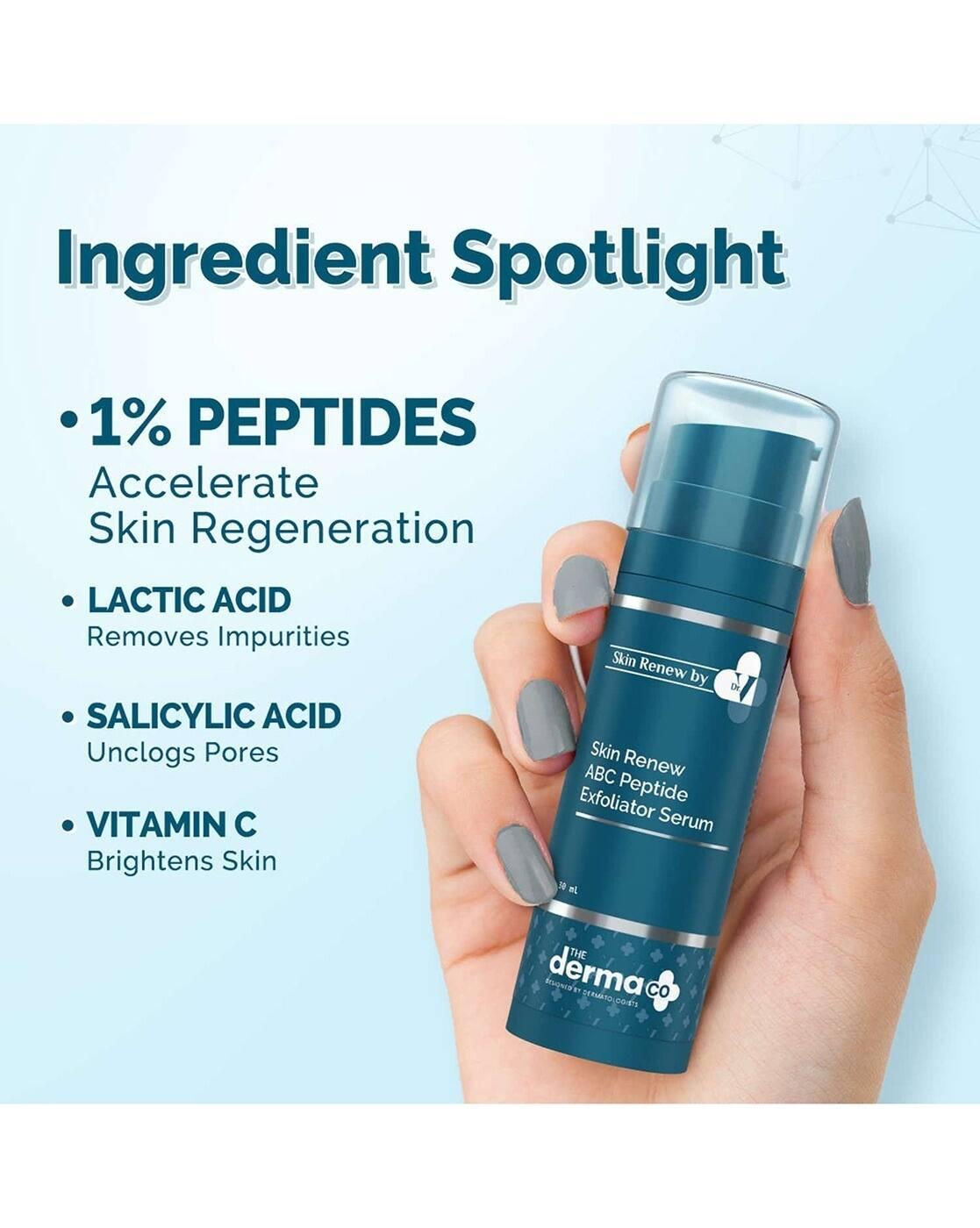 Skin Renew ABC Peptide Exfoliator Serum Mandelic Acid Salicylic Acid & Peptides