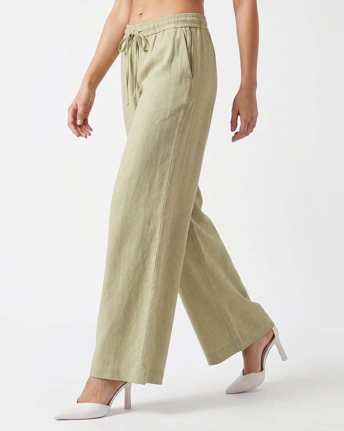 Women High-Rise Relaxed Fit Trousers