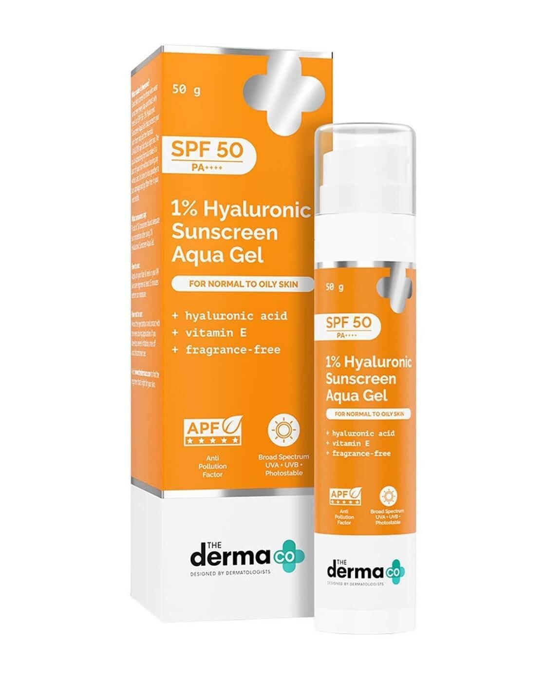 1 Hyaluronic Sunscreen SPF 50 Pa Aqua Gel for Long Lasting & Deep Hydration