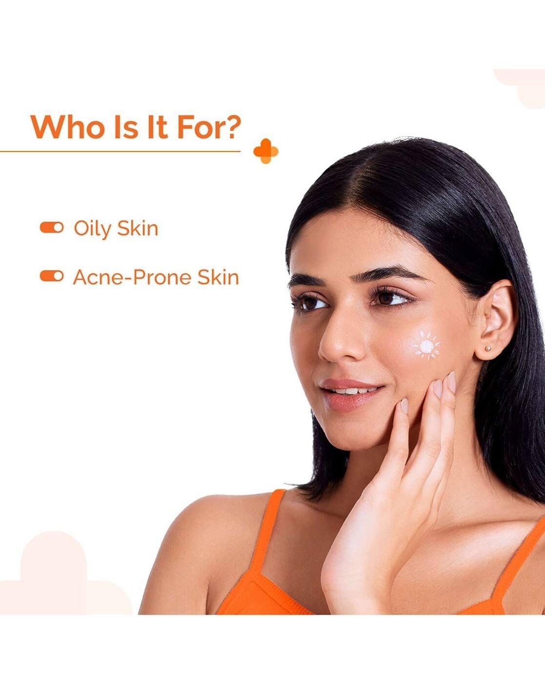 1 Hyaluronic Sunscreen Oil Free Gel Lightweight Sunscreen Acne Prone Skin