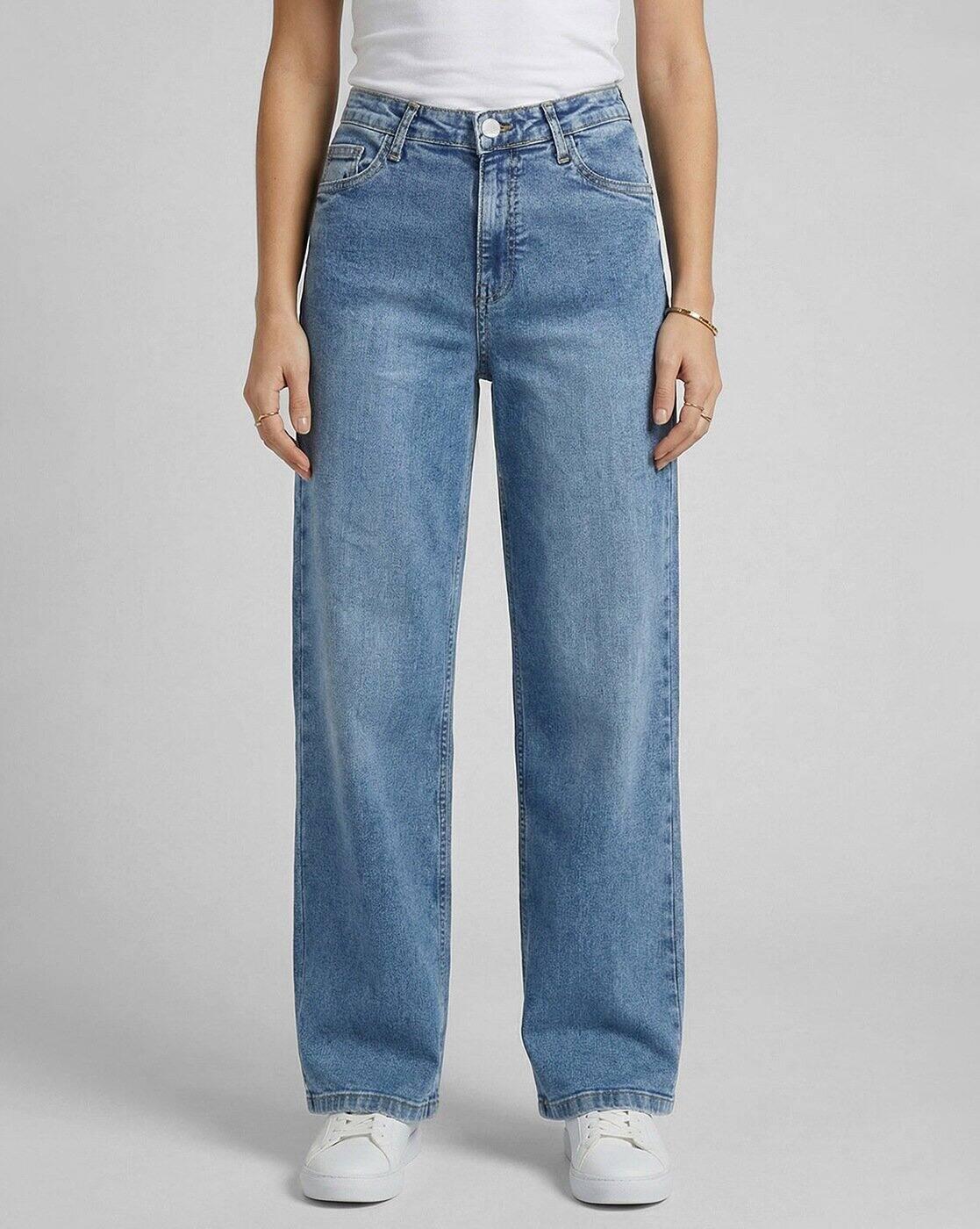 Women Mid-Wash Relaxed Fit Jeans