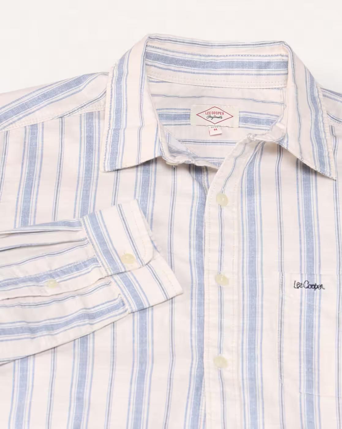 Men Striped Regular Fit Shirt with Patch Pocket