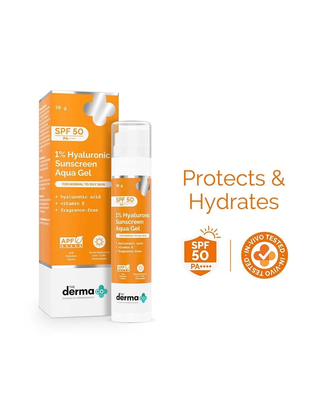 1 Hyaluronic Sunscreen SPF 50 Pa Aqua Gel for Long Lasting & Deep Hydration