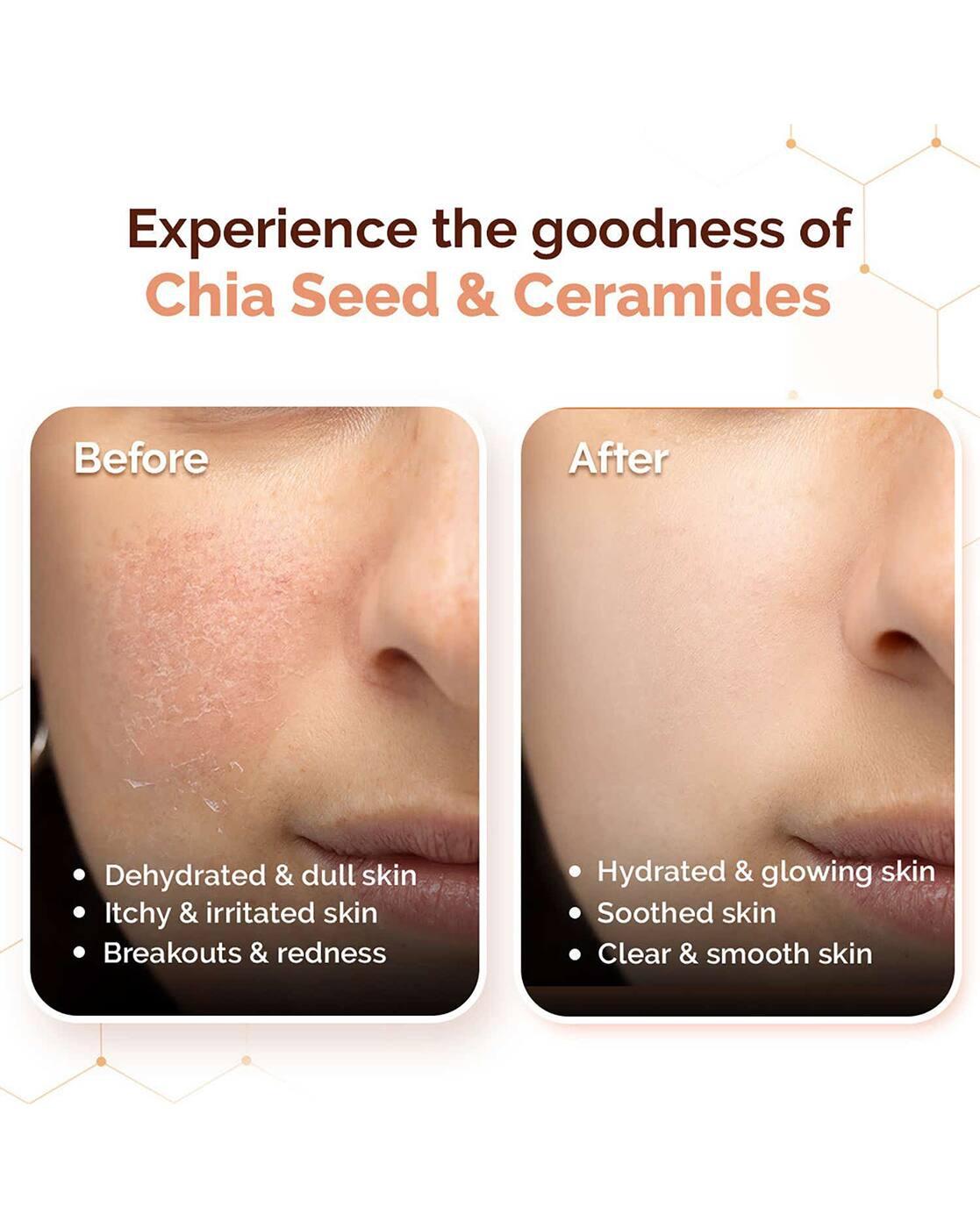 Chia Oil-Free Face Wash with Chia Seed and Ceramides for Normal to Oily Skin
