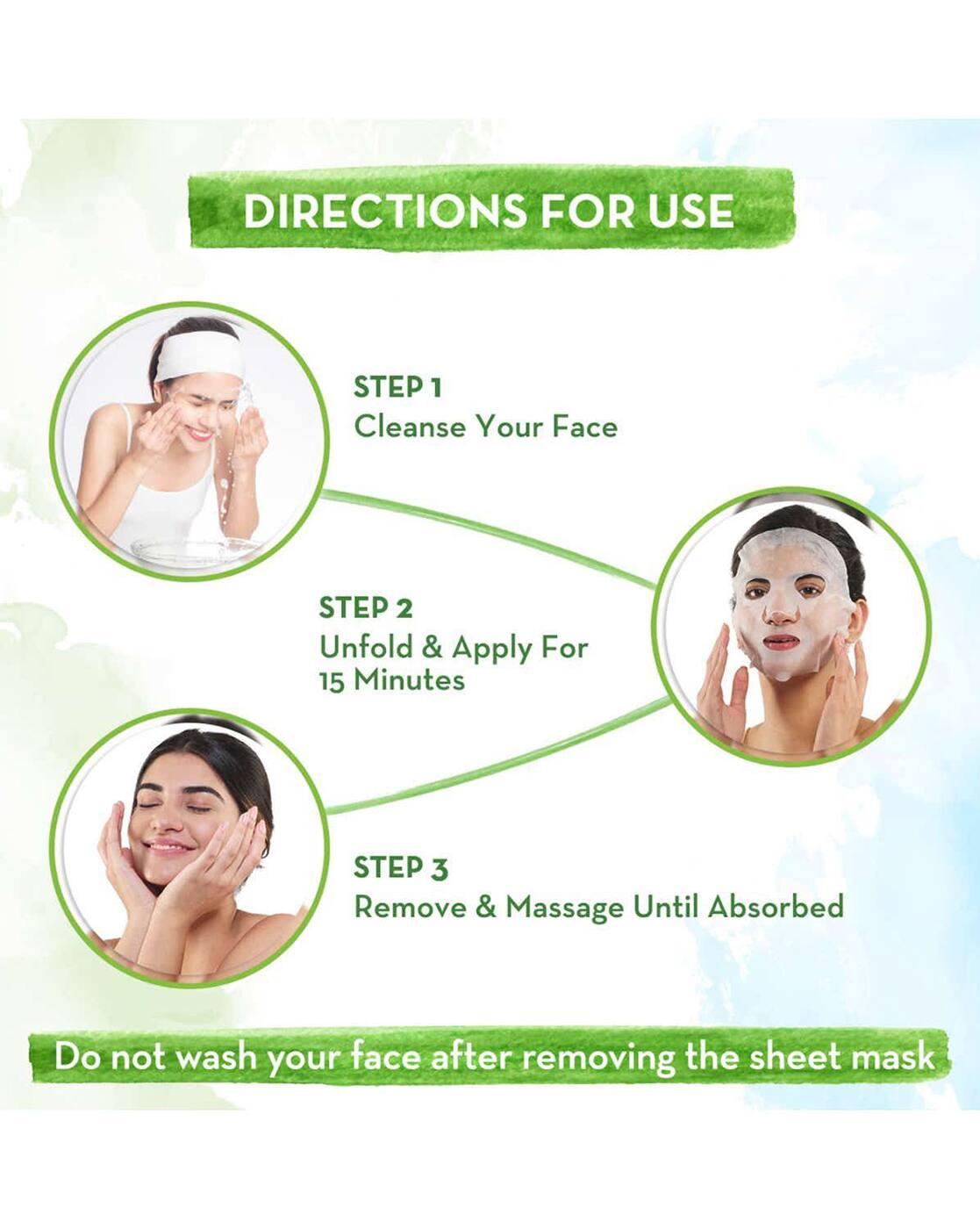Rice Water Bamboo Sheet Mask With Rice Water & Coconut Milk For Deep Hydration