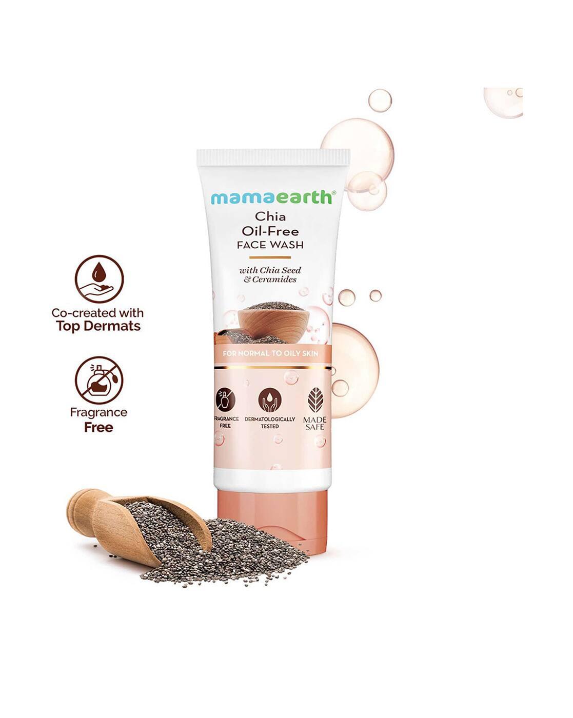 Chia Oil-Free Face Wash with Chia Seed and Ceramides for Normal to Oily Skin