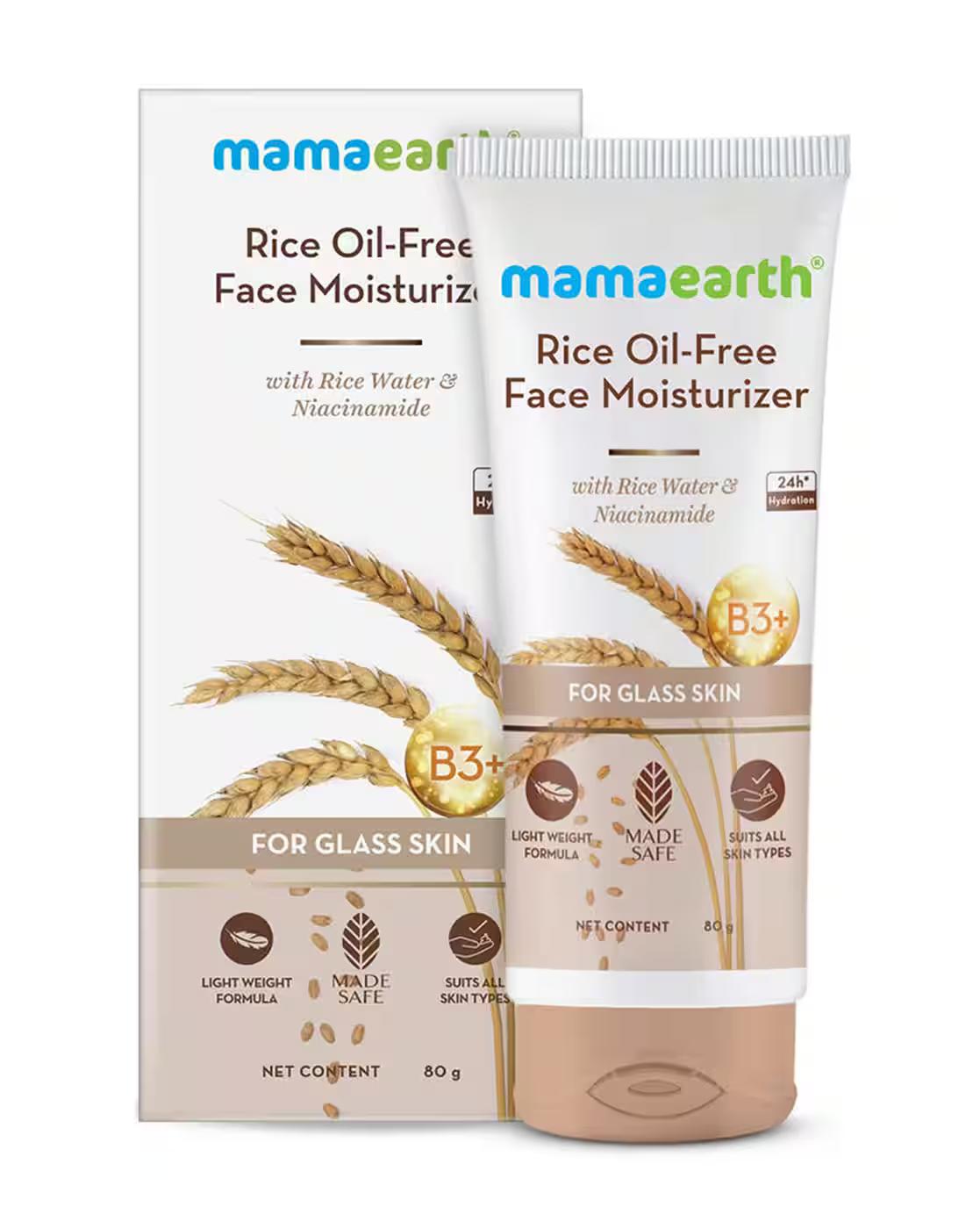 Rice Oil-Free Face Moisturizer With Rice Water & Niacinamide For Glass Skin