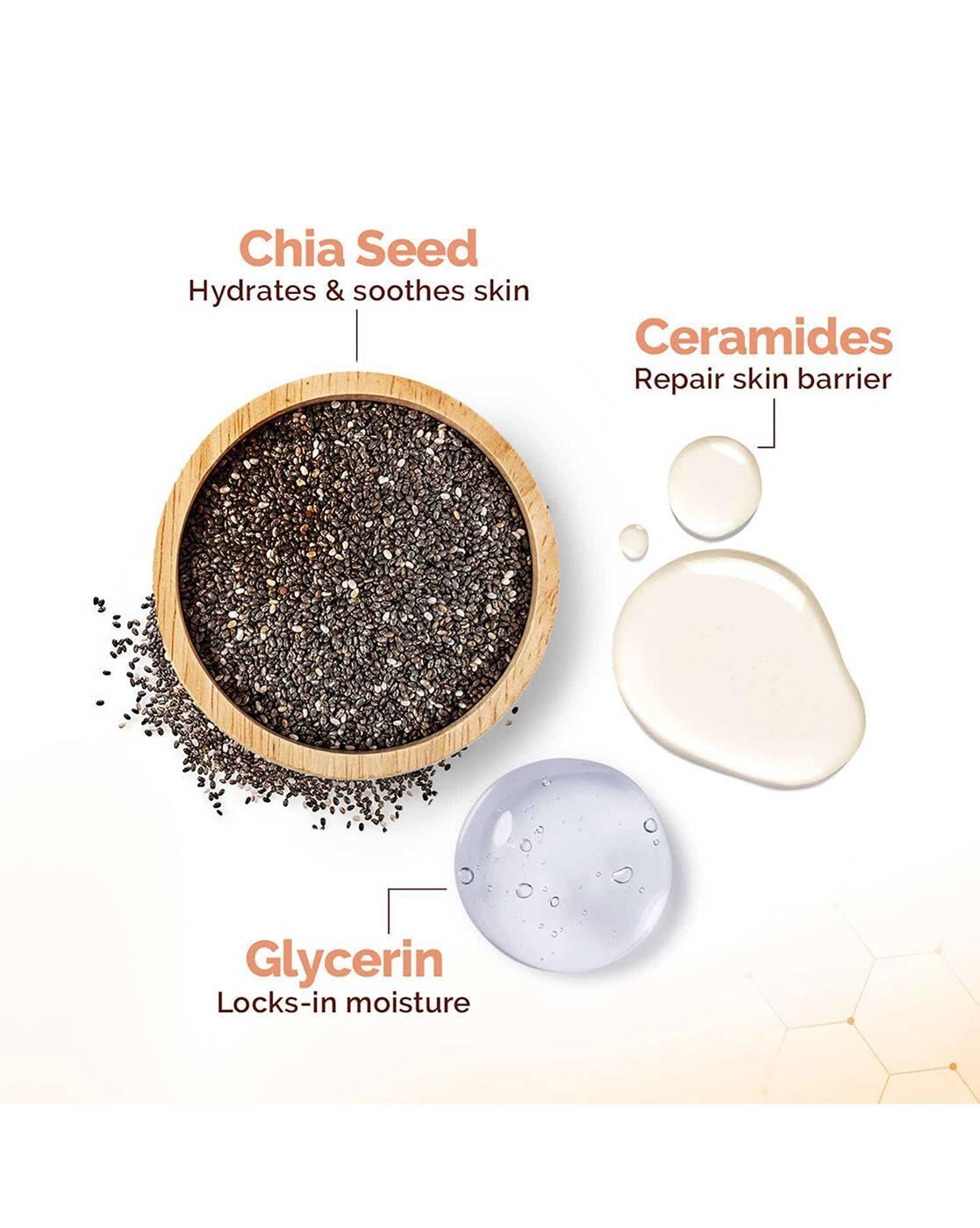 Chia Oil-Free Face Wash with Chia Seed and Ceramides for Normal to Oily Skin