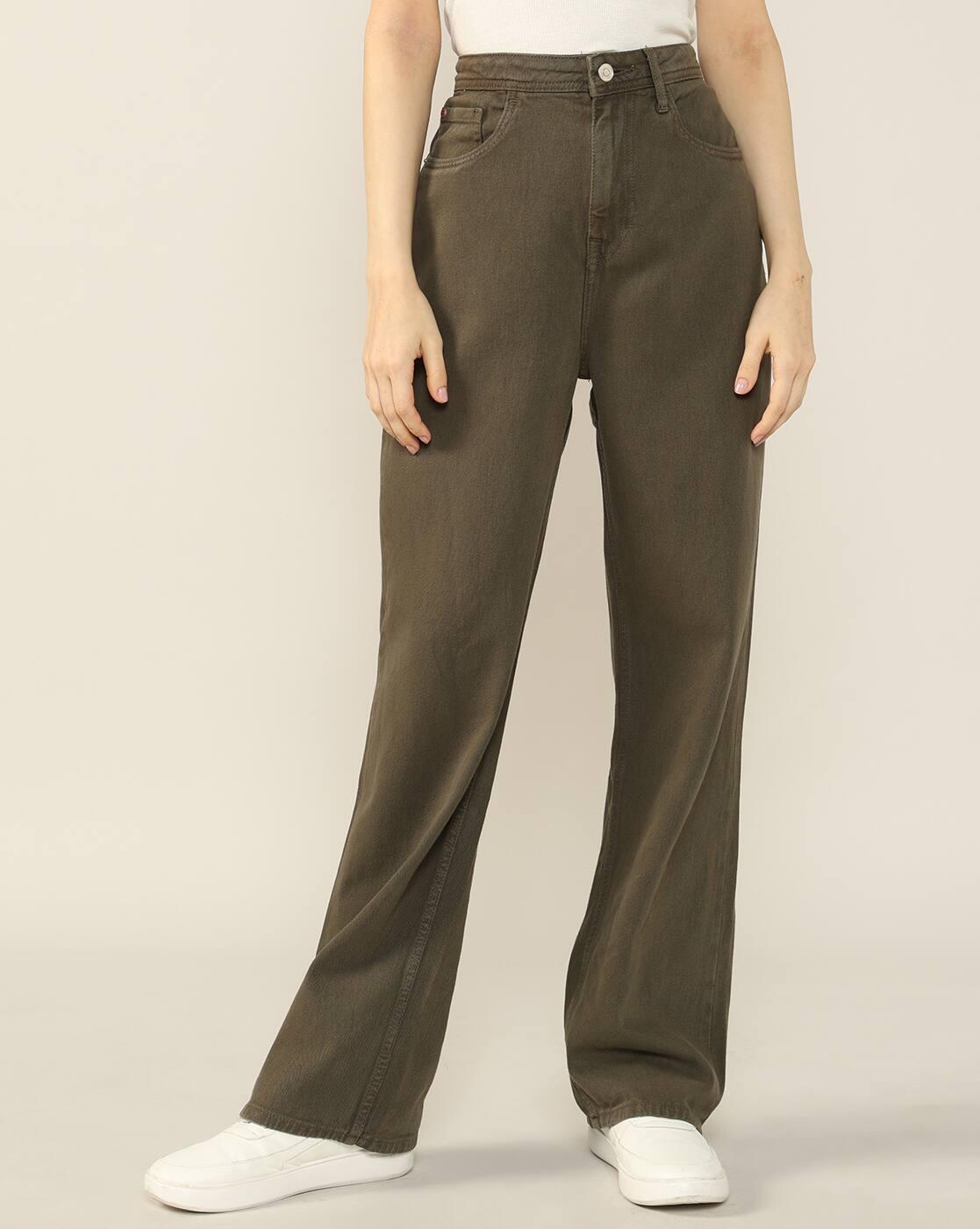Women Lightly Washed Straight Jeans
