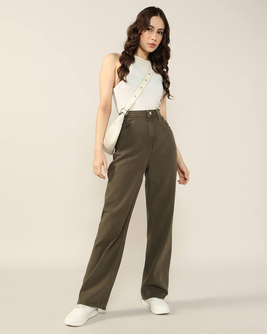 Women Lightly Washed Straight Jeans