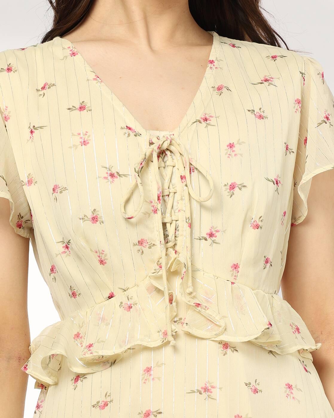 Women Floral Print A-Line Dress