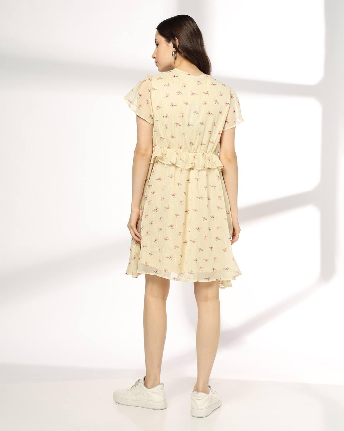 Women Floral Print A-Line Dress