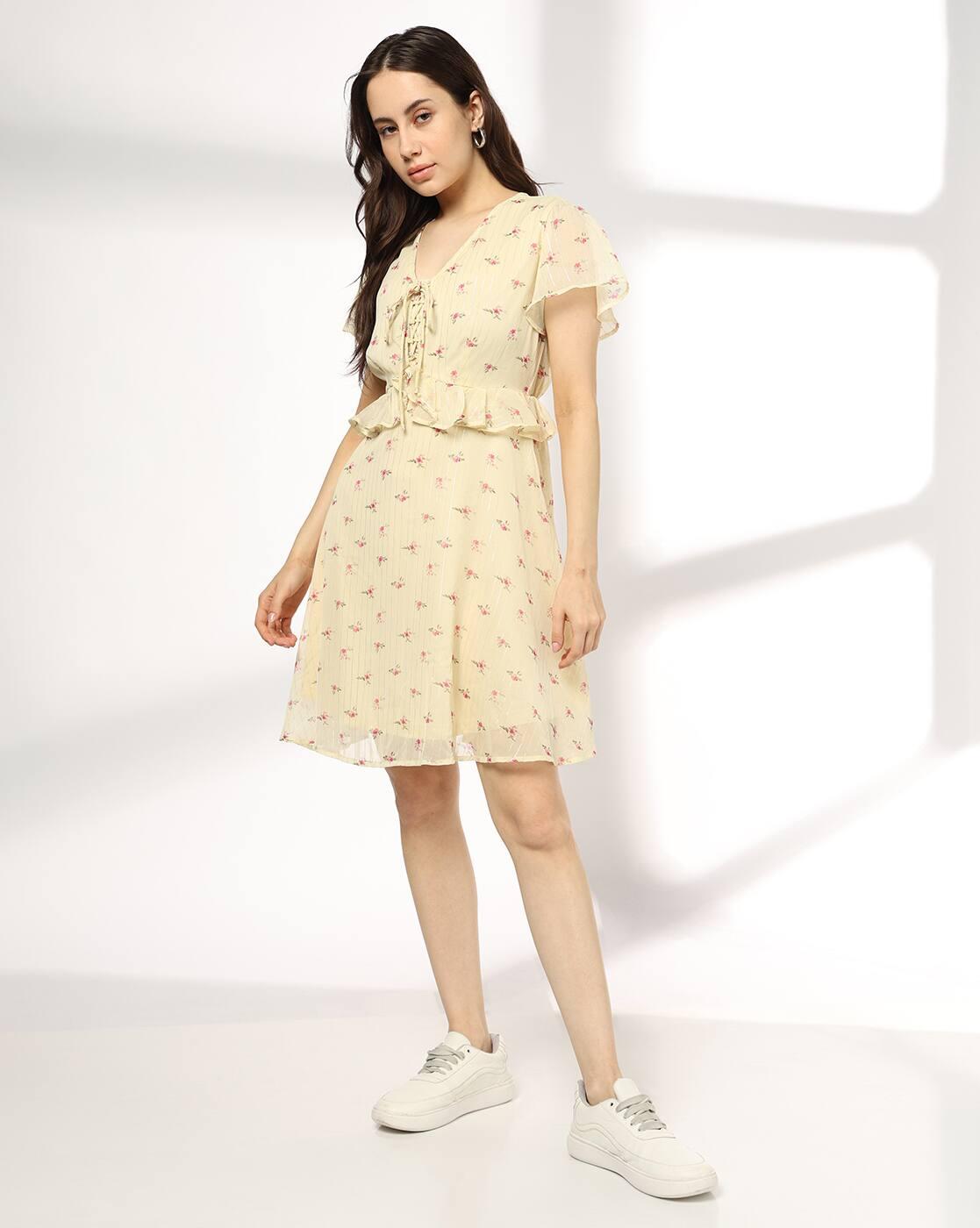 Women Floral Print A-Line Dress
