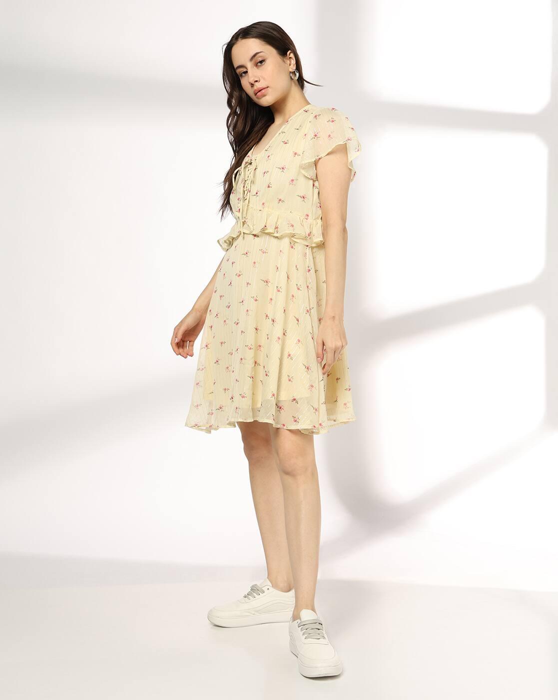 Women Floral Print A-Line Dress