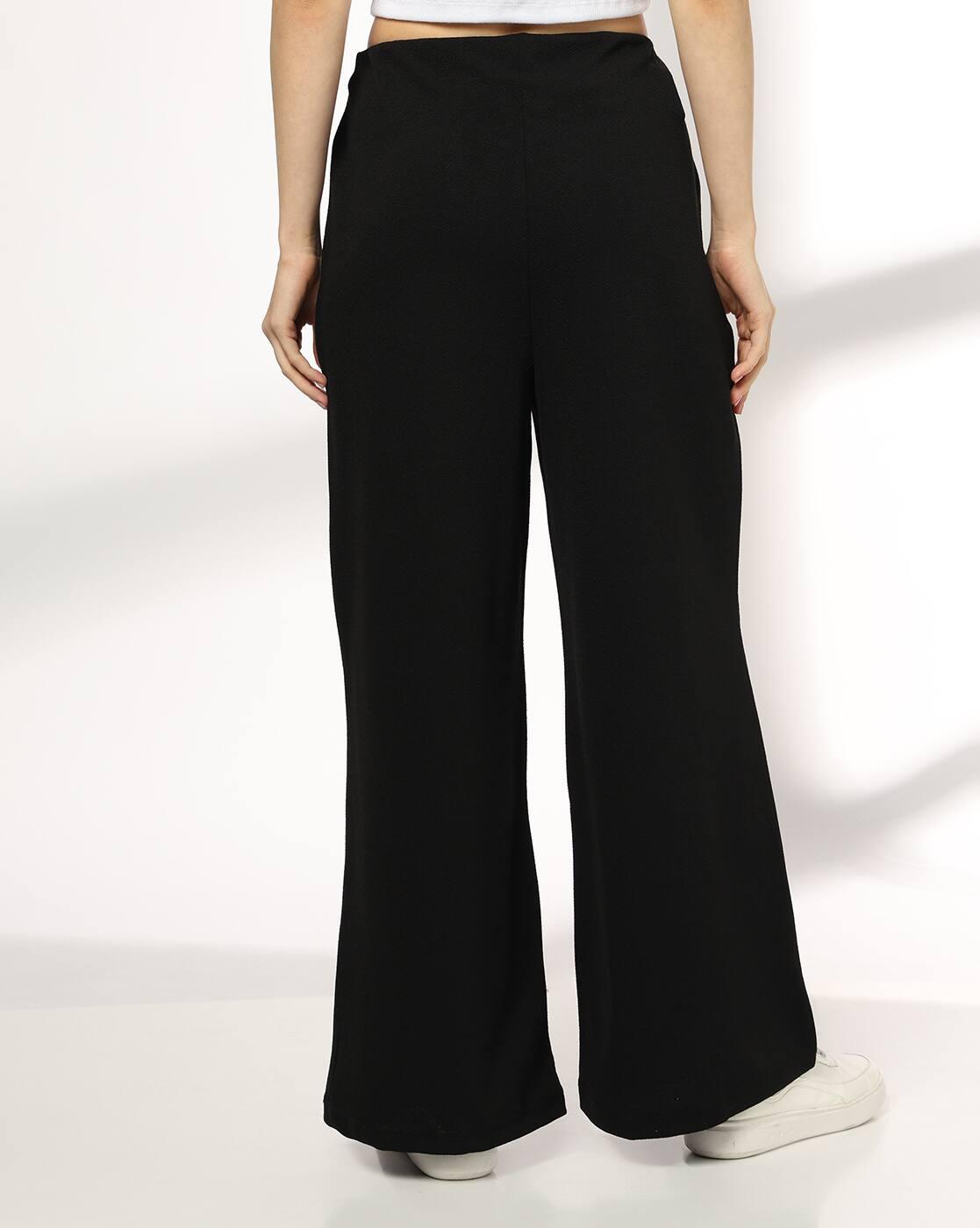 Women Relaxed Fit Flat-Front Trousers