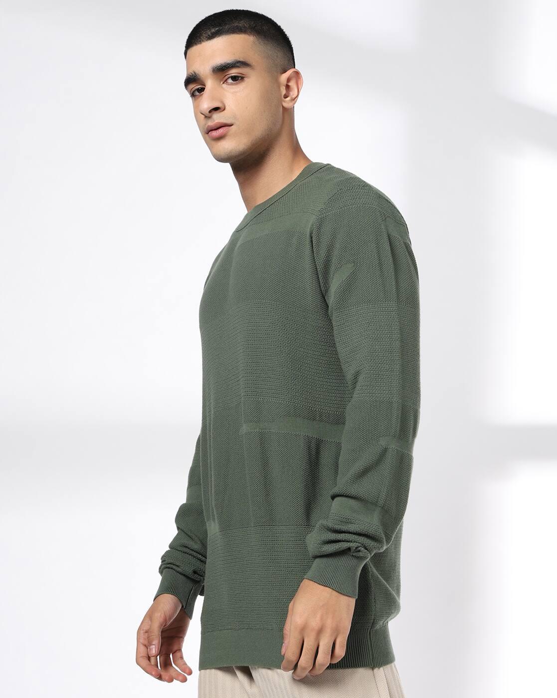 Men Patterned Regular Fit Crew-Neck T-Shirt