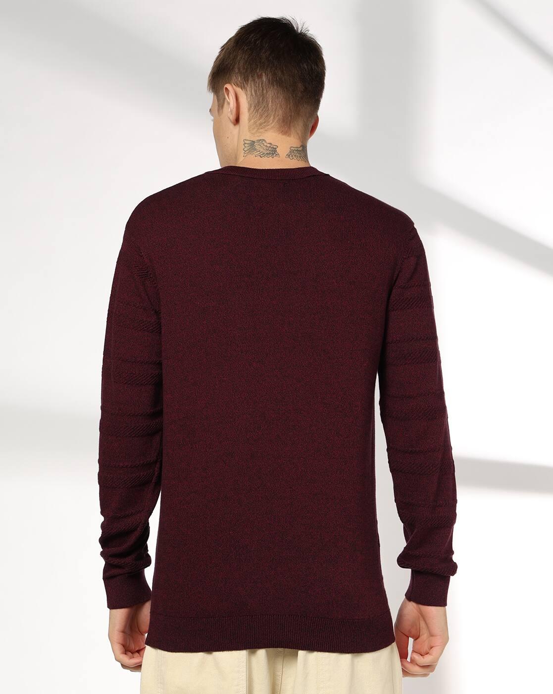 Men Striped Regular Fit Crew-Neck T-Shirt