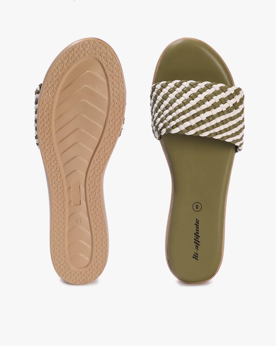 Women Braided Round-Toe Flat Sandals