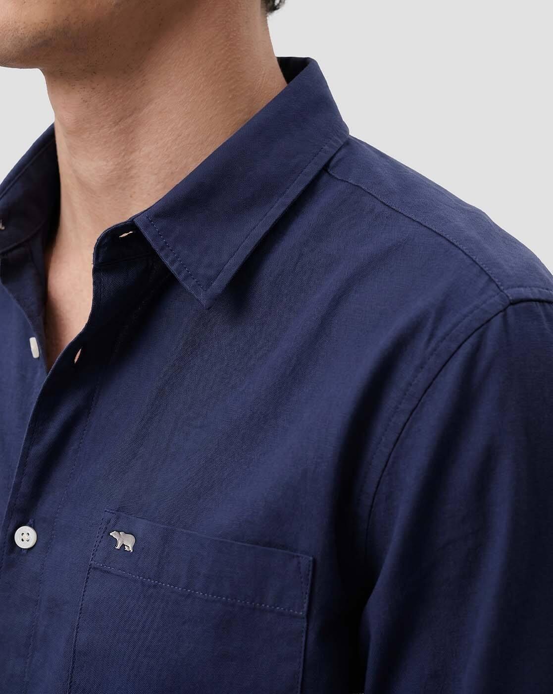 Men Regular Fit Spread-Collar Shirt