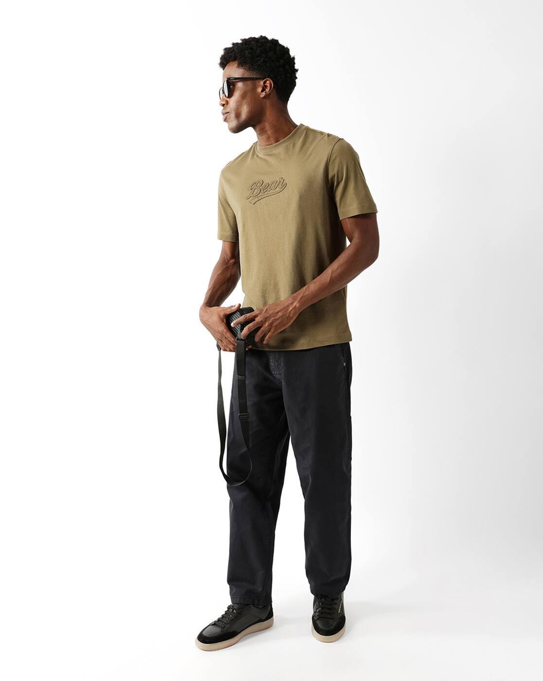 Men Embroidered Regular Fit T-Shirt