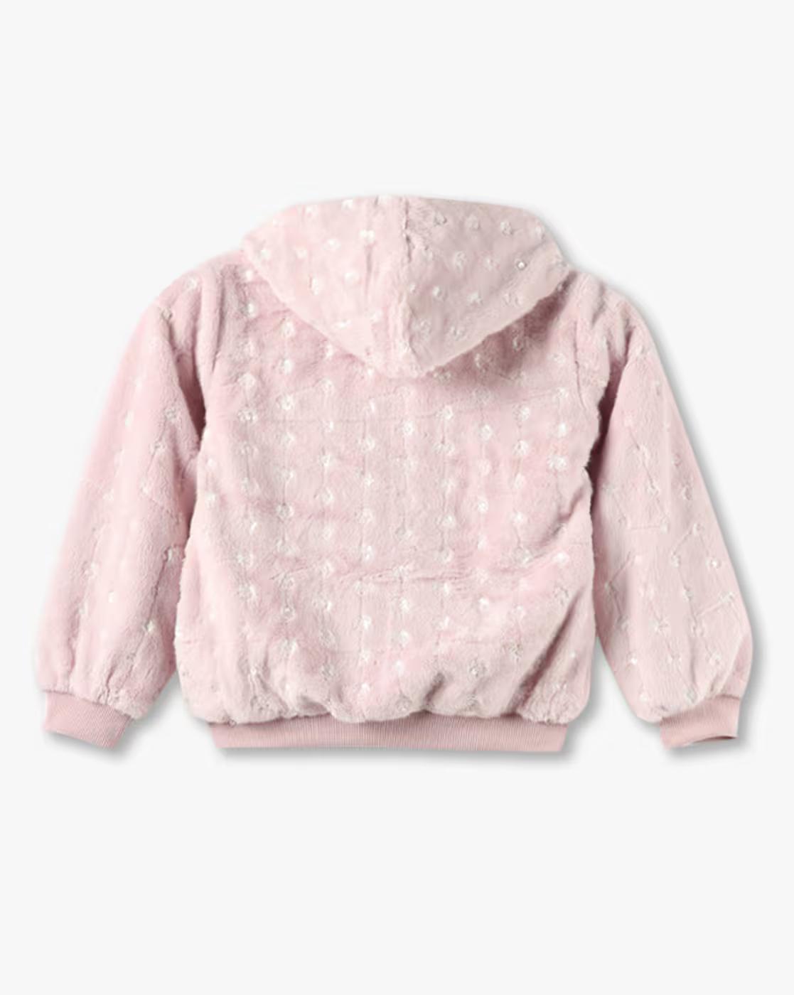 Girls Faux-Fur Regular Fit Hoodie