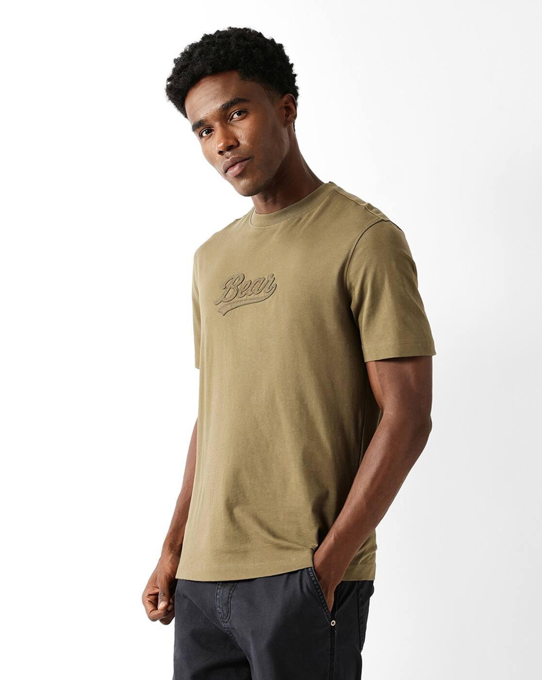 Men Embroidered Regular Fit T-Shirt
