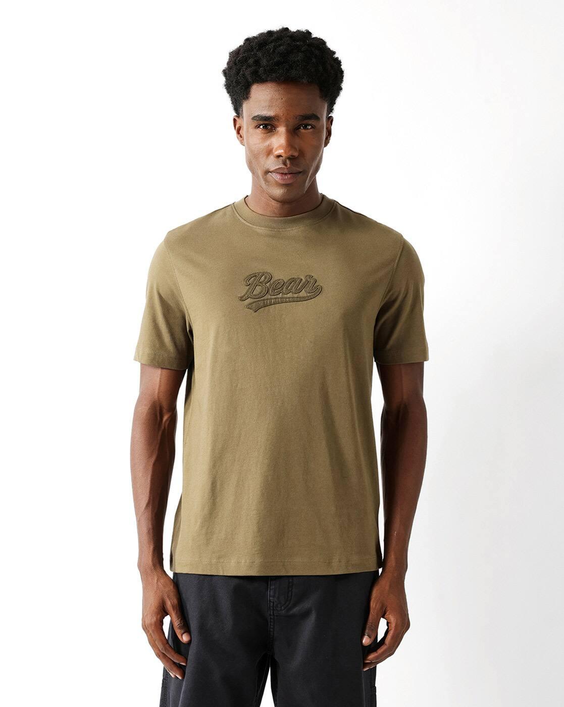 Men Embroidered Regular Fit T-Shirt