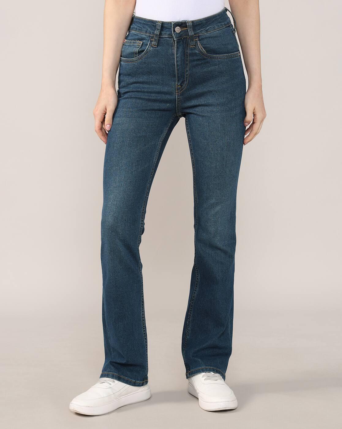 Women Lightly Washed Bootcut Jeans