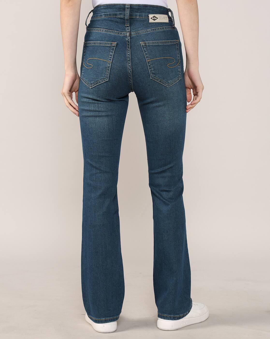 Women Lightly Washed Bootcut Jeans
