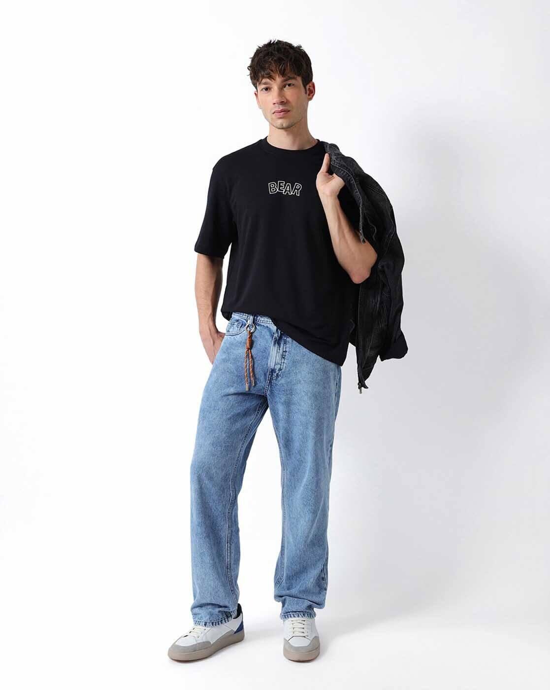 Printed Oversized Crew-Neck T-Shirt