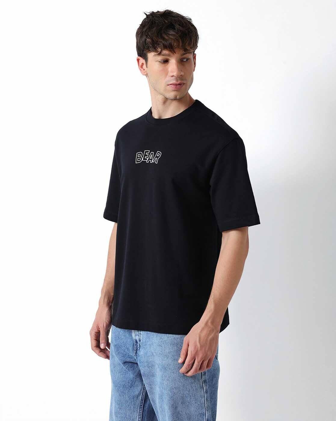 Printed Oversized Crew-Neck T-Shirt