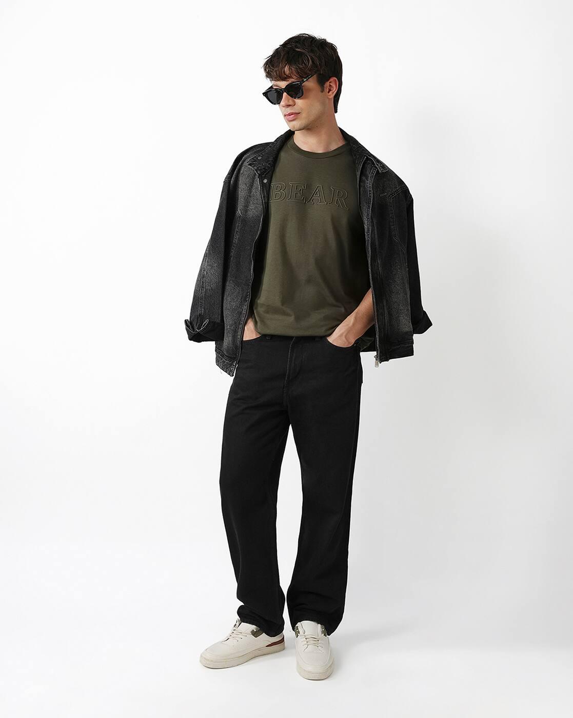 Printed Regular Fit Crew-Neck T-Shirt