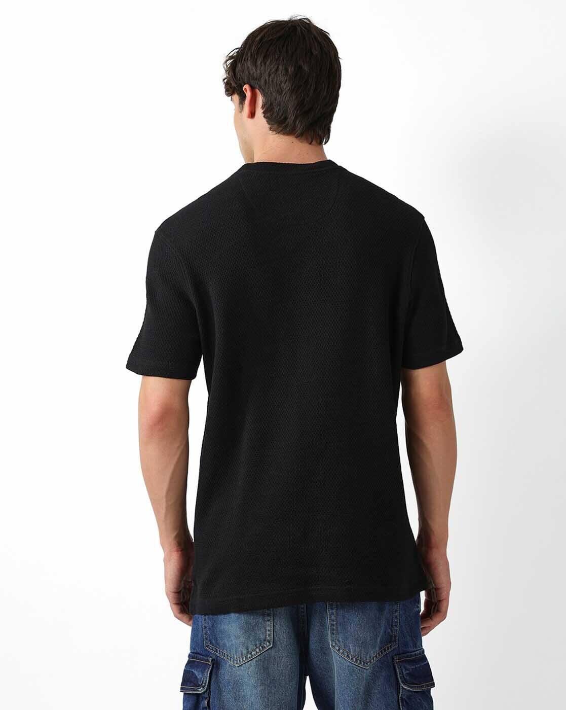 Patterned Regular Fit Crew-Neck T-Shirt