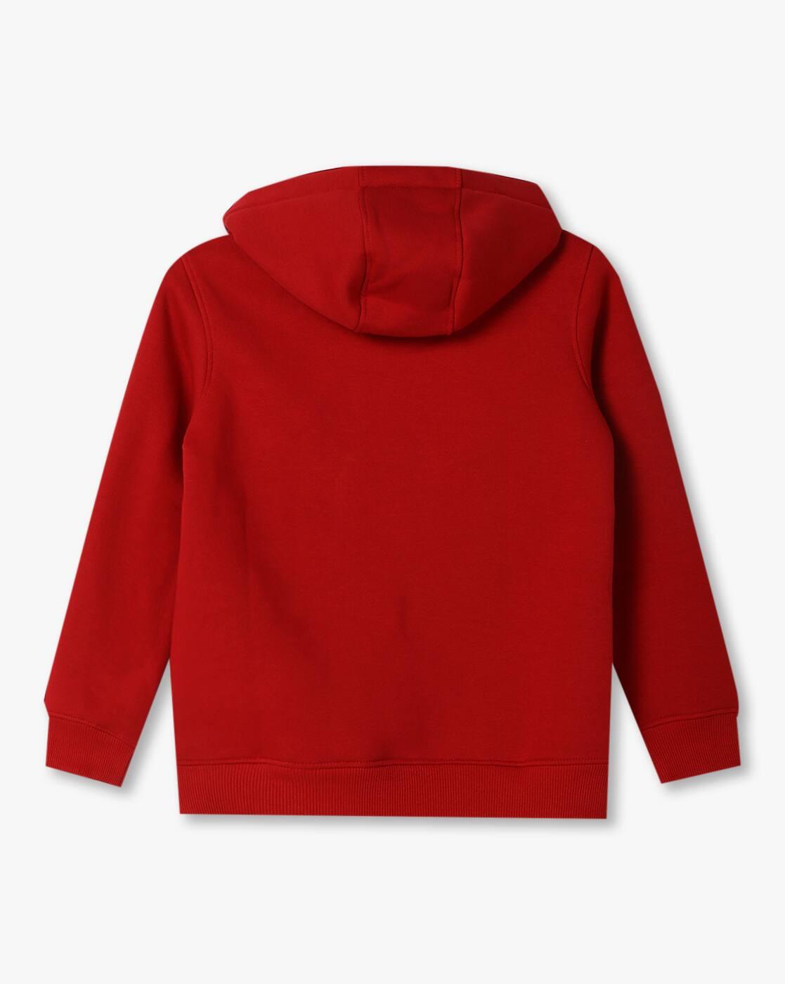 Boys Brand Print Regular Fit Hoodie