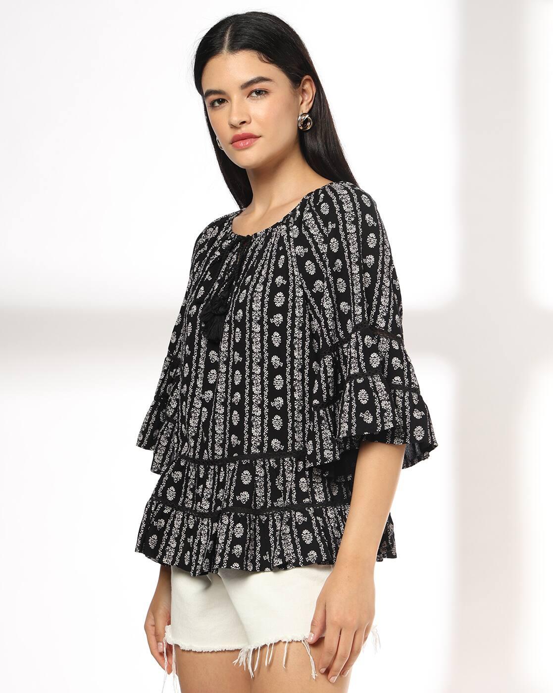 Women Floral Print Relaxed Fit Top