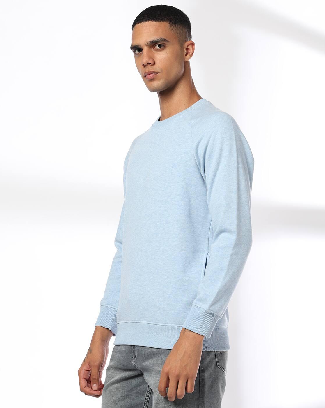 Men Heathered Regular Fit Sweatshirt