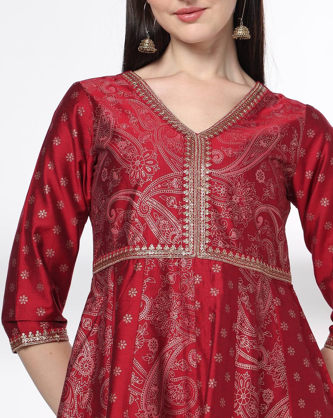 Women Paisley Print Kurta with Palazzos & Dupatta